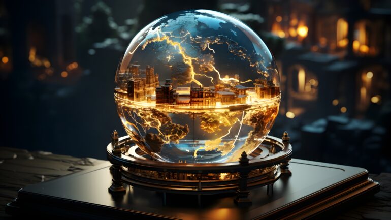 3d-render-hologram-globe-background