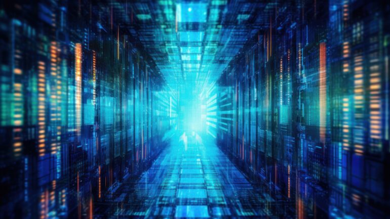 Global business, internet network connection, IoT Internet of Things, business intelligence concept. Busines global network, futuristic technology background. AI generative