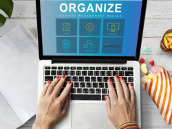 System Content Management SEO Application Graphic Concept